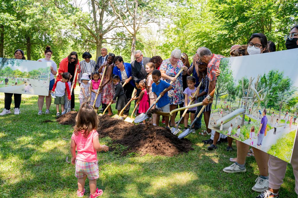 Breaking ground on the Anna C. Verna Playground in FDR Park Thumbnail