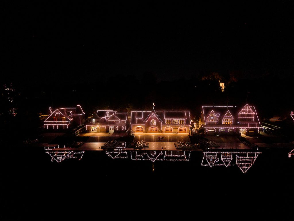 Boathouse Row Lights celebrate the season with sparkle! Thumbnail